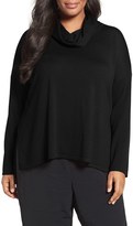Thumbnail for your product : Eileen Fisher Plus Size Women's Cowl Neck Ultrafine Merino Wool Sweater