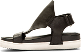 Thumbnail for your product : Cinzia Araia CA by Black Leather Santiago Sandals