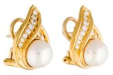 Thumbnail for your product : Mikimoto 18K Pearl & Diamond Earrings