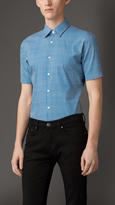 Thumbnail for your product : Burberry Slim Fit Short Sleeve Geometric Print Shirt