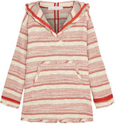 Thumbnail for your product : Thakoon striped woven cotton-blend hooded top