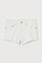 womens white denim shorts uk
