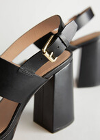 Thumbnail for your product : And other stories Leather Block Heeled Platform Sandals