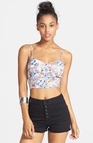 Thumbnail for your product : Jolt Button Fly High Waist Shorts (Black) (Juniors)