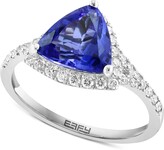 Thumbnail for your product : Effy Tanzanite (2-1/4 ct. t.w.) & Diamond (1/3 ct. t.w.) Trillion Halo Ring in 14k White Gold