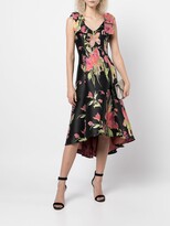 Thumbnail for your product : Marchesa Notte High-Low Floral Jacquard Gown