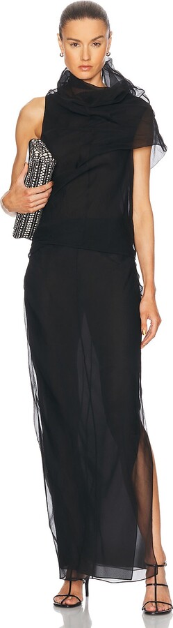 KHAITE Jeanty Dress in Black