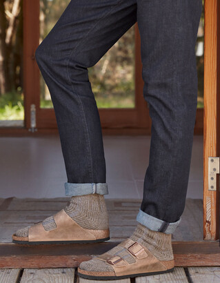 Birkenstock Arizona Grip Vintage Roast Leather Men's Sandals (Regular) –  ShoeSurfing.com