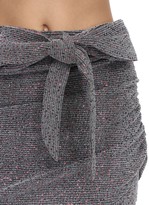 Thumbnail for your product : For Love & Lemons Auguste Sparkle Knit Mini Skirt