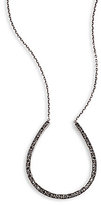 Thumbnail for your product : Chan Luu Champagne Diamond & Sterling Silver Horseshoe Necklace