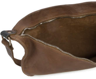 Guidi small front zip shoulder bag