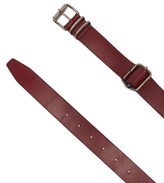 Thumbnail for your product : Ann Demeulemeester Kenya Multiple-buckle Leather Belt - Burgundy