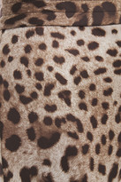 Thumbnail for your product : Dolce & Gabbana Leopard-print Stretch-jersey Leggings