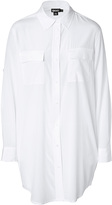 Thumbnail for your product : DKNY Stretch Silk Shirt with Pockets