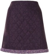 Thumbnail for your product : Paule Ka Diamond-Quilt Mini Skirt