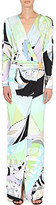 Thumbnail for your product : Emilio Pucci Printed cross-over jersey gown