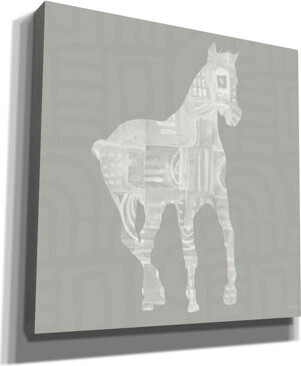 Foundry Select Modern Farm Horse III by Linda Woods - Wrapped Canvas Graphic Art