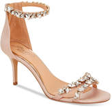 Jewel Badgley Mischka Caroline Embellished Ankle-Strap Evening Sandals