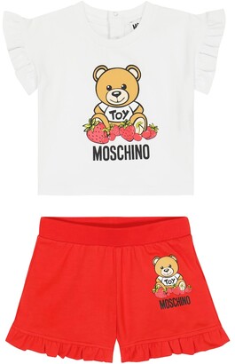 MOSCHINO BAMBINO Baby printed T-shirt and shorts set