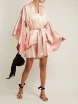 Thumbnail for your product : Hillier Bartley Floral-print Silk Kimono-style Jacket - Pink Print