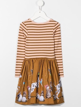 Molo Striped Print Dress