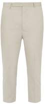 Thumbnail for your product : Rick Owens Astaires Cropped Cotton Trousers - Mens - Beige