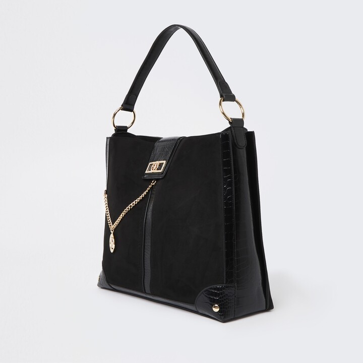 River Island Black Leather Bags For Women | Shop the world's largest  collection of fashion | ShopStyle UK