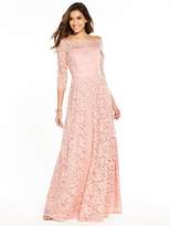 Thumbnail for your product : Very Bridesmaid Lace Maxi Dress - Blush Pink