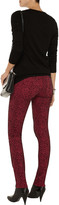 Thumbnail for your product : Alice + Olivia Animal-print stretch-jersey skinny mid-rise jeans