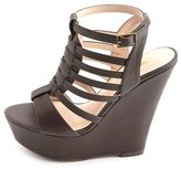 Thumbnail for your product : Charlotte Russe Strappy Huarache Platform Wedges