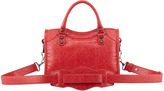 Thumbnail for your product : Balenciaga Classic Mini City Bag, Rouge Cardinal