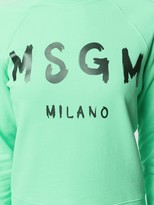 Thumbnail for your product : MSGM Logo Print Sweatshirt