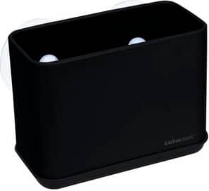 Kitchen Details Matte Black Sink Caddy with Suction Cups