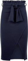 Thumbnail for your product : New Look Missfiga High Tie Waist Wrap Midi Skirt
