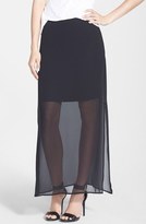 Thumbnail for your product : Vince Camuto Chiffon Overlay Maxi Skirt