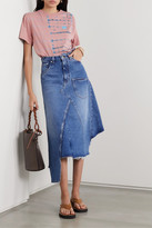 Thumbnail for your product : Loewe Embroidered Tie-dyed Cotton-jersey T-shirt - Pink