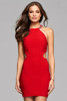 Thumbnail for your product : Faviana 7867 Short Jersey High Neck Cocktail Dress with Beaded Back