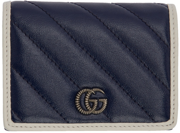 gucci navy wallet