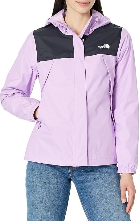 The North Face Antora Jacket (TNF Black/Lupine) Women's Clothing - ShopStyle