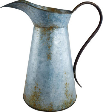 Rosalind Wheeler Galvanized Iron Pitcher - 15.5\