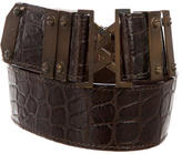 Thumbnail for your product : Proenza Schouler Crocodile Waist Belt