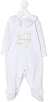 Thumbnail for your product : MonnaLisa Embroidered Spotted Pyjamas