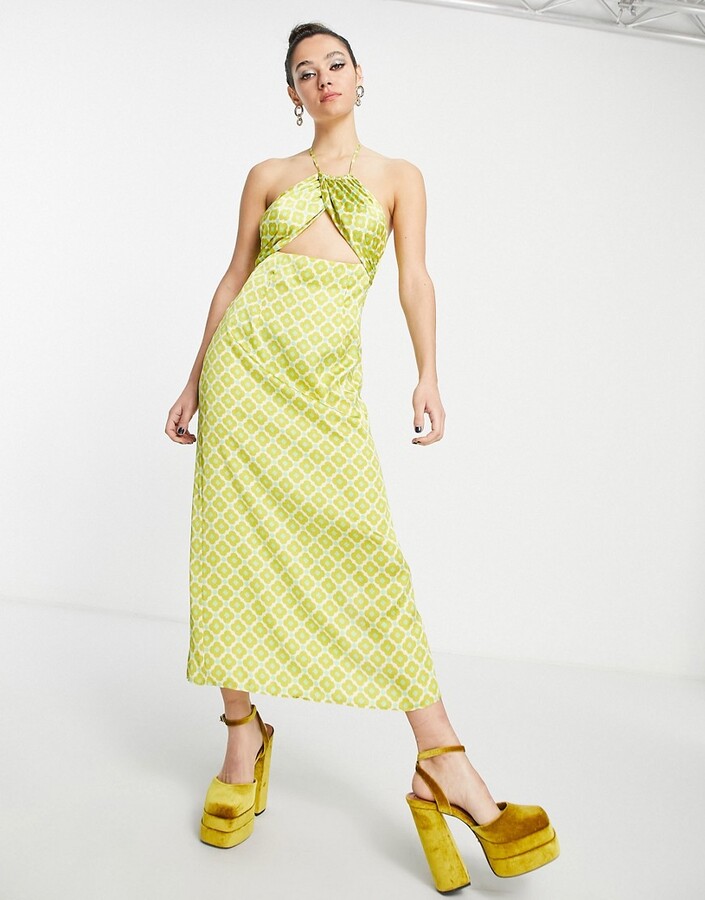 Topshop Women's Green Dresses | ShopStyle