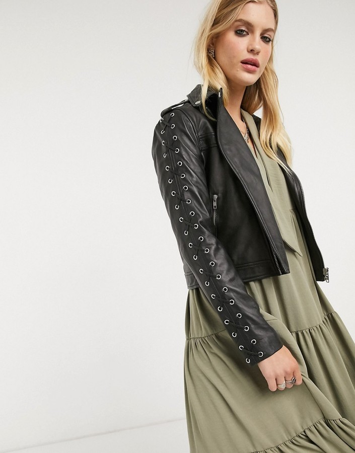 Lace Leather Jacket Shop The World S Largest Collection Of Fashion Shopstyle