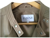 Thumbnail for your product : Claudie Pierlot Beige Leather Biker jacket