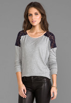Thumbnail for your product : Heather Lace Shoulder Top