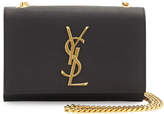 Thumbnail for your product : Saint Laurent Kate Monogram Leather Crossbody Bag, Black