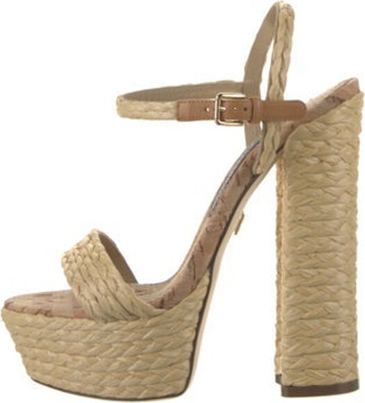 Dolce & Gabbana Straw Espadrilles ShopStyle