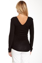 Thumbnail for your product : James Perse Pleated V-Neck Top