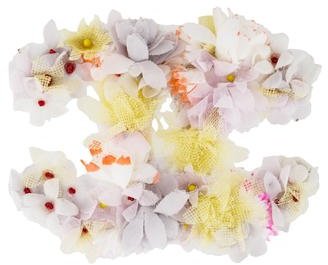 Chanel Multicolor CC Flower Brooch w/ Tags